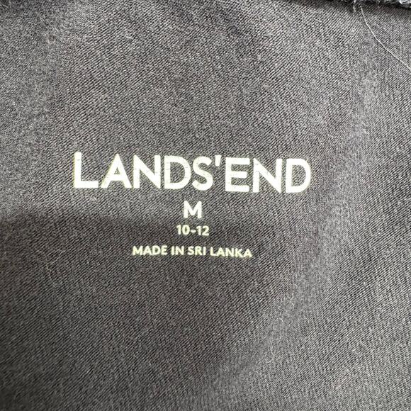 Lands End Starfish Crop Pants Womens M 10-12 Black Casual Lounge Comfy - Picture 10 of 13